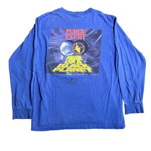 Supreme Undercover Public Enemy Fear Of A Black Planet Long Sleeve Tee Blue M